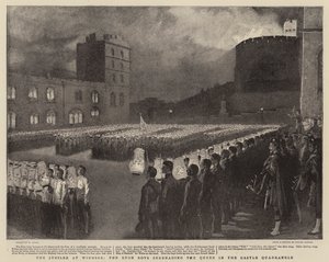 Jubileet i Windsor, Eton Boys serenade dronningen i Castle Quadrangle